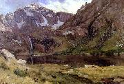 Albert Bierstadt Mountain Lake oil painting artist